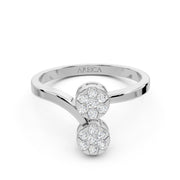 Twin Sparkle Glow Diamond Ring